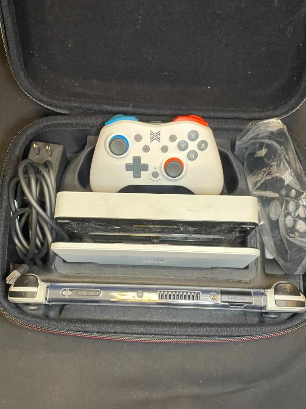 Nintendo Switch OLED With Hard Shell Protective Case And Accessories